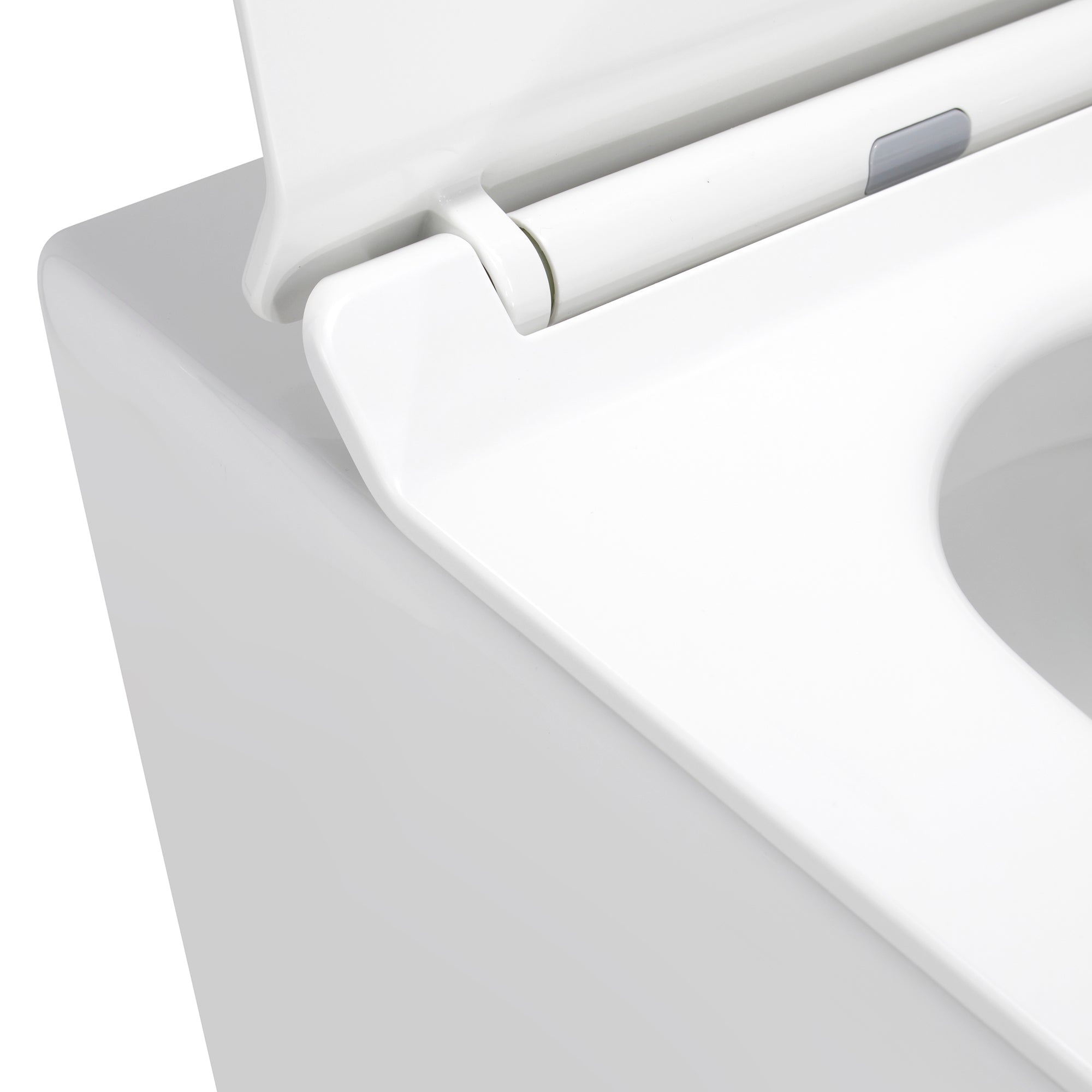 ISONZO - WC rimless bianco con sedile soft close removibile