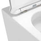 ISONZO - WC rimless bianco con sedile soft close removibile