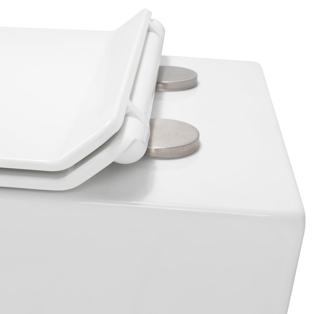 ISONZO - WC rimless bianco con sedile soft close removibile