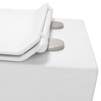 ISONZO - WC rimless bianco con sedile soft close removibile