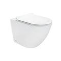 ISONZO - WC rimless bianco con sedile soft close removibile