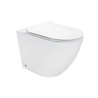 ISONZO - WC rimless bianco con sedile soft close removibile