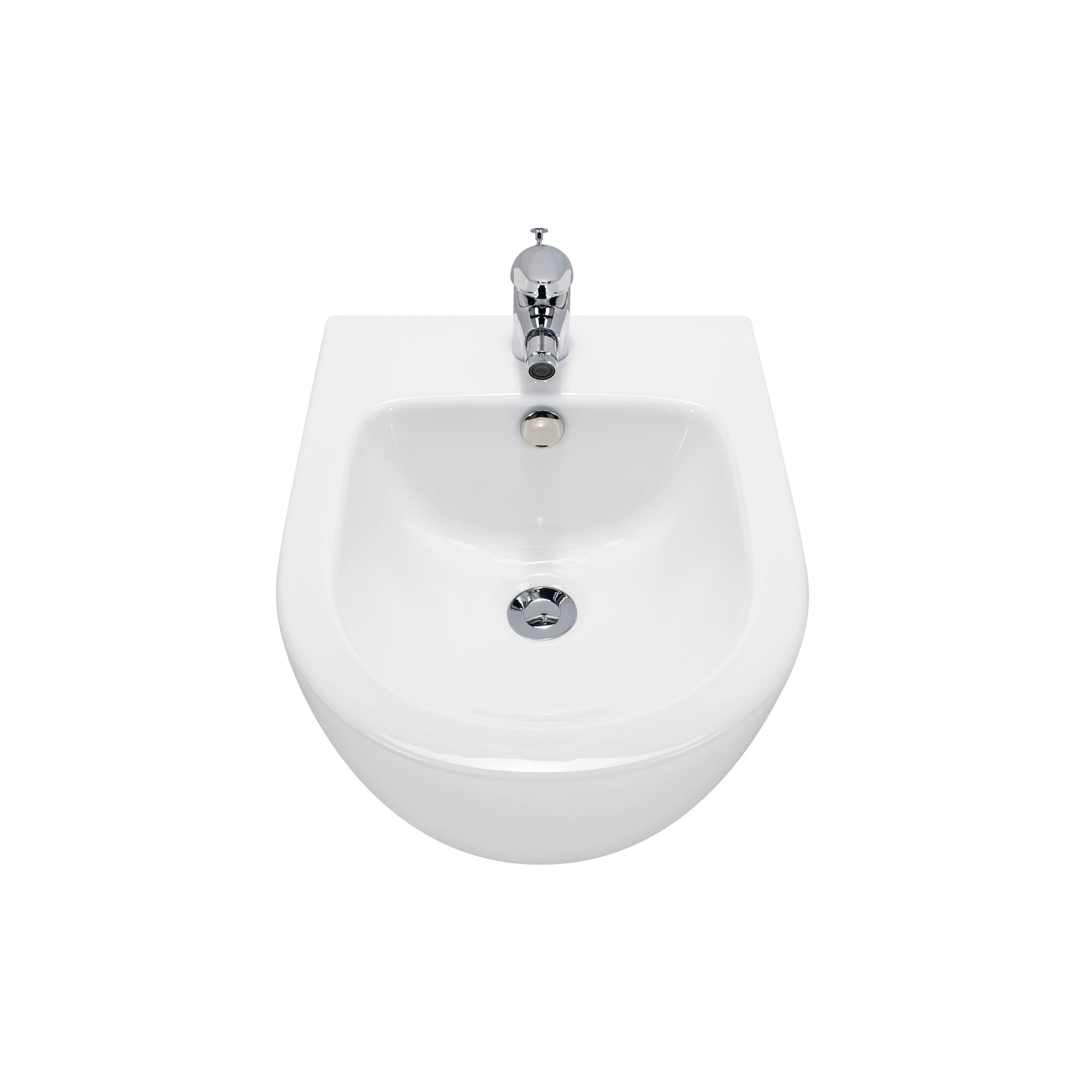 FRANCO - Bidé suspendido de cerámica blanca con grifo incluido