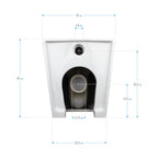 ISONZO - WC rimless bianco con sedile soft close removibile