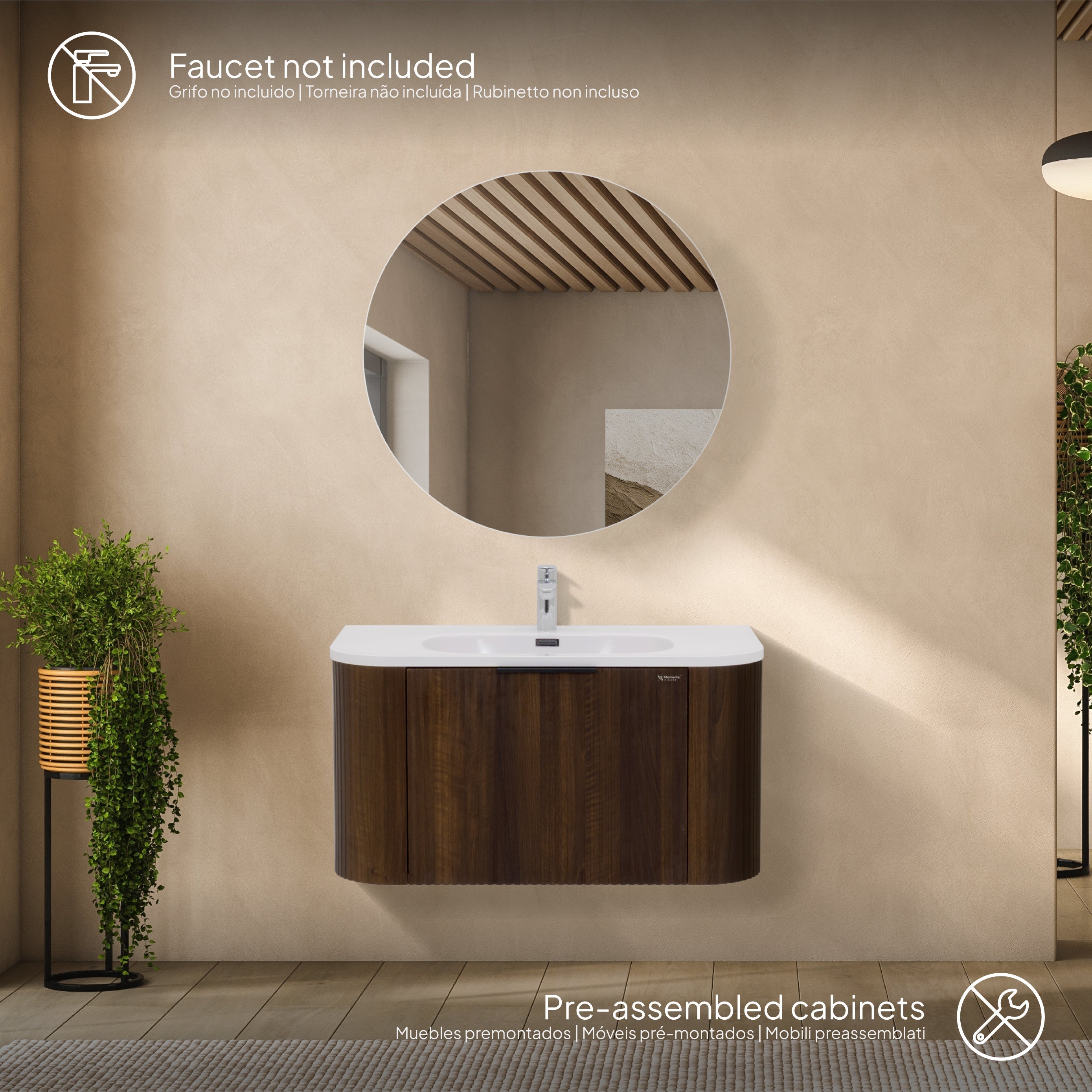 MAIA PLUS - Conjunto de baño suspendido