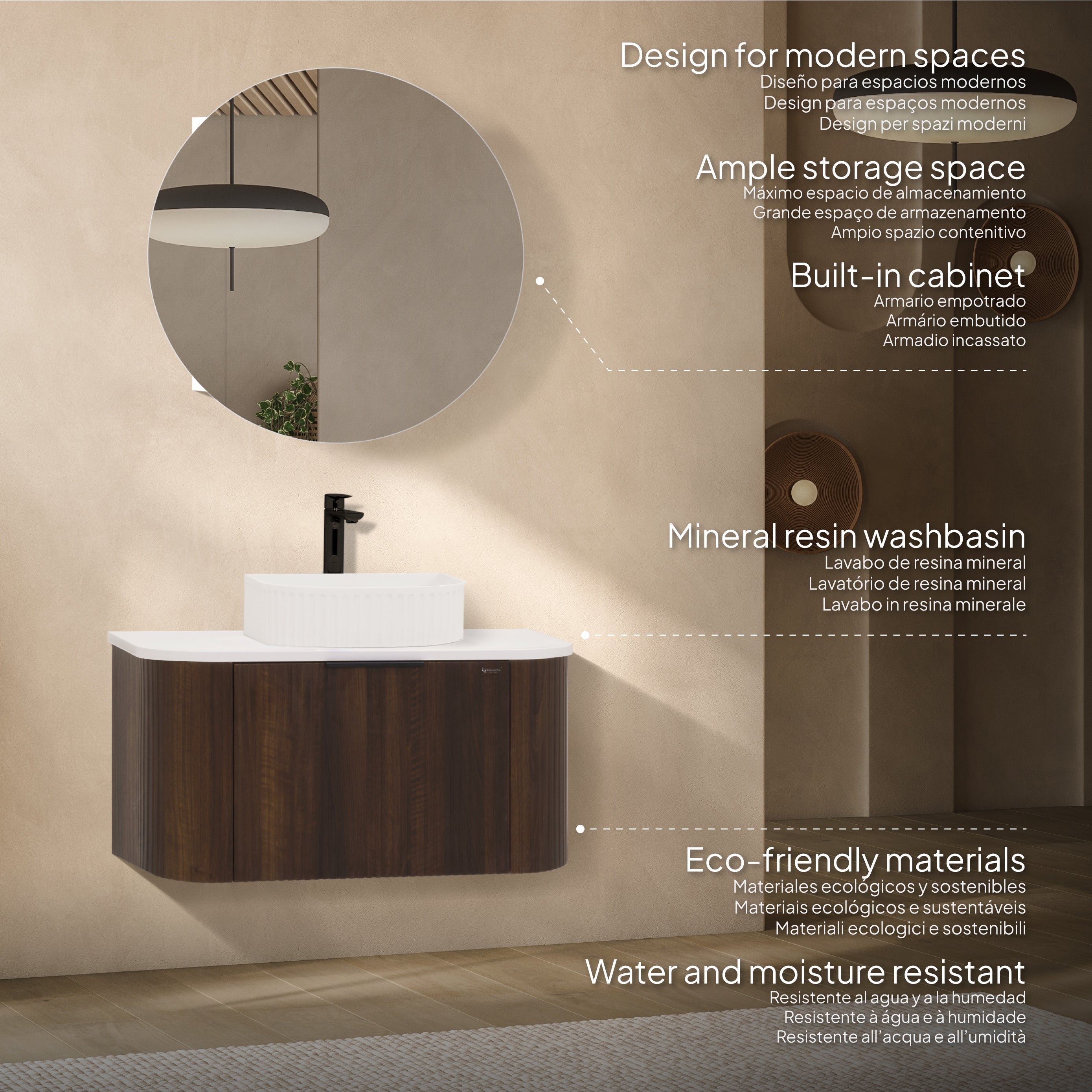 MAIA - Mueble de baño suspendido