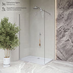 SHIMMER - Piatto doccia acrilico effetto bolle extrapiatto con finitura bianca e piletta inclusa