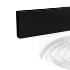 Perfil de compensação para painel de duche walk-in em aço inoxidável 304 preto mate