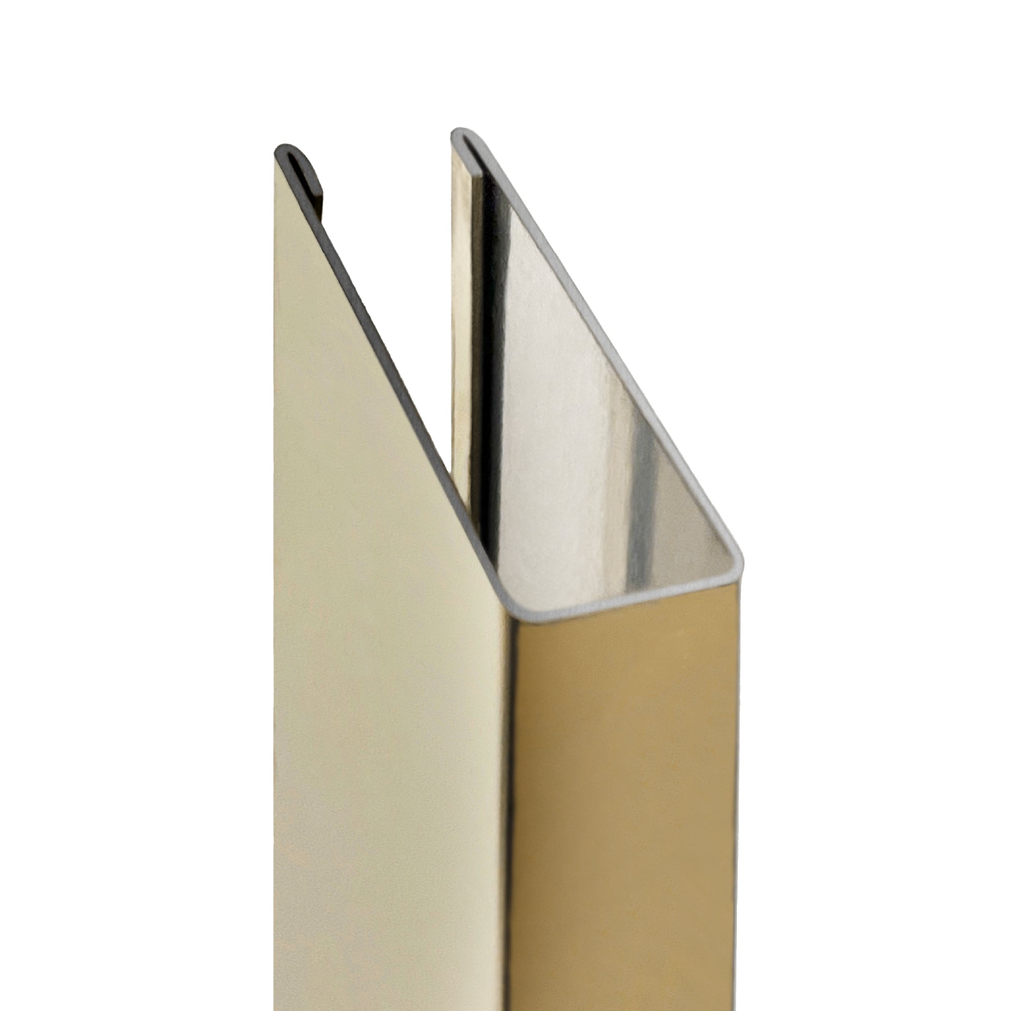 Perfil de compensação para painel de duche walk-in em aço inoxidável 304 dourado