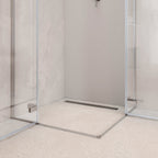 JAYLA - Cabina de ducha con puertas batientes, cristal de 6 mm y perfil cromado