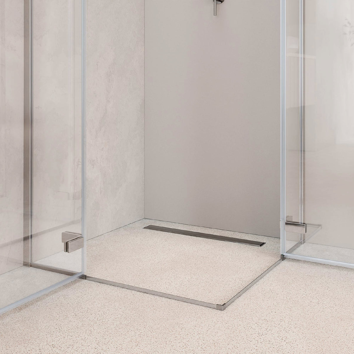 JAYLA - Cabina de ducha con puertas batientes, cristal de 6 mm y perfil cromado