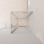 JAYLA - Cabina de ducha con puertas batientes, cristal de 6 mm y perfil cromado