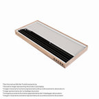KAYLEE - Cabina doccia angolare con ante scorrevoli, vetro trasparente 6 mm e profilo nero opaco