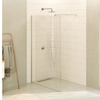 FIONA - Painel de duche walk-in em vidro temperado 8 mm com perfil cromado