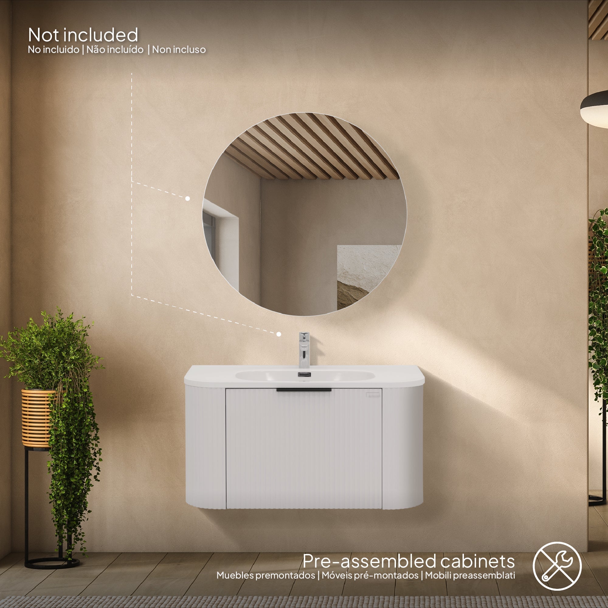 MAIA PLUS - Mueble de lavabo suspendido
