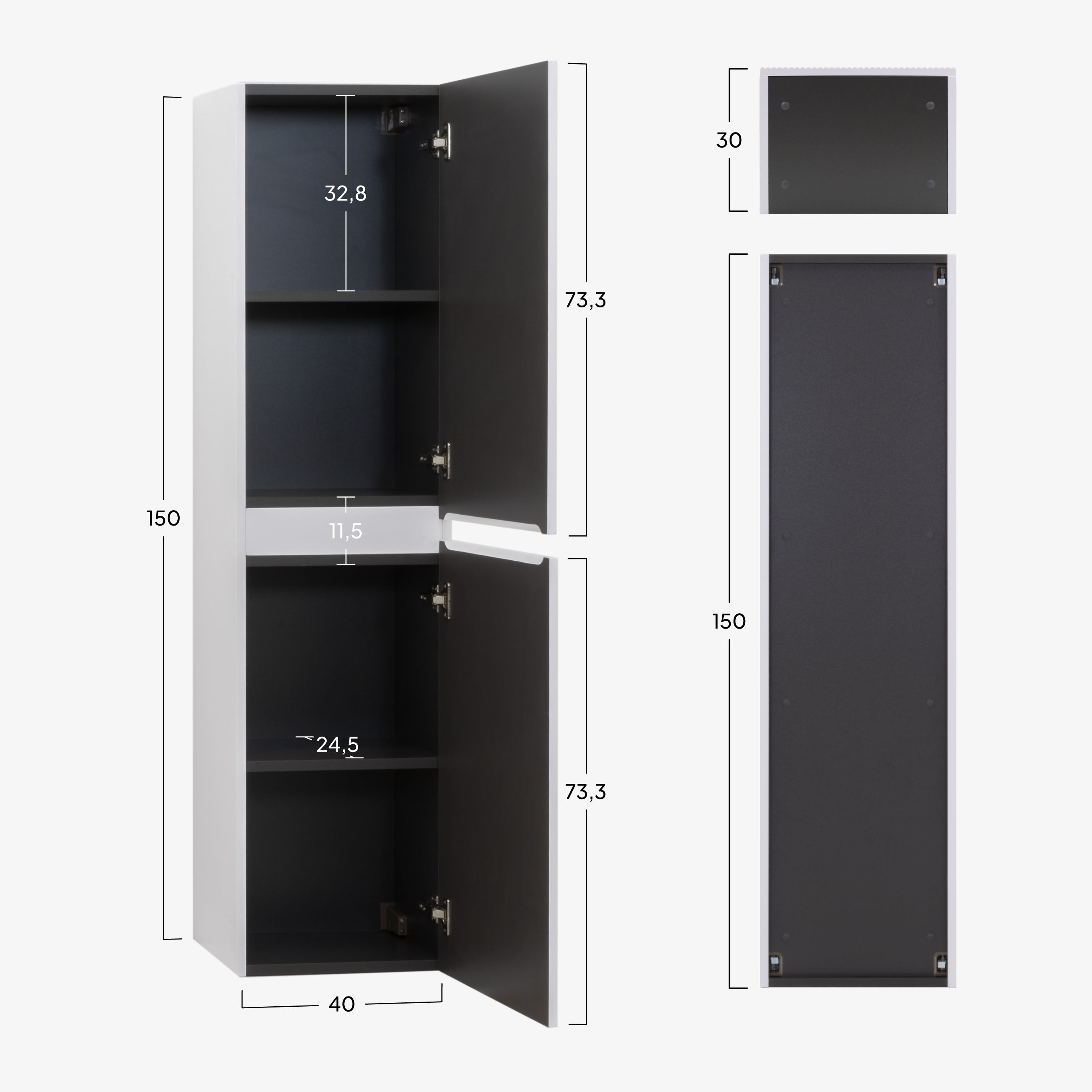 TÁLIA - Mueble lateral suspendido con puerta