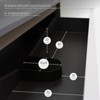 NEREIA - Set di mobili da bagno sospesi