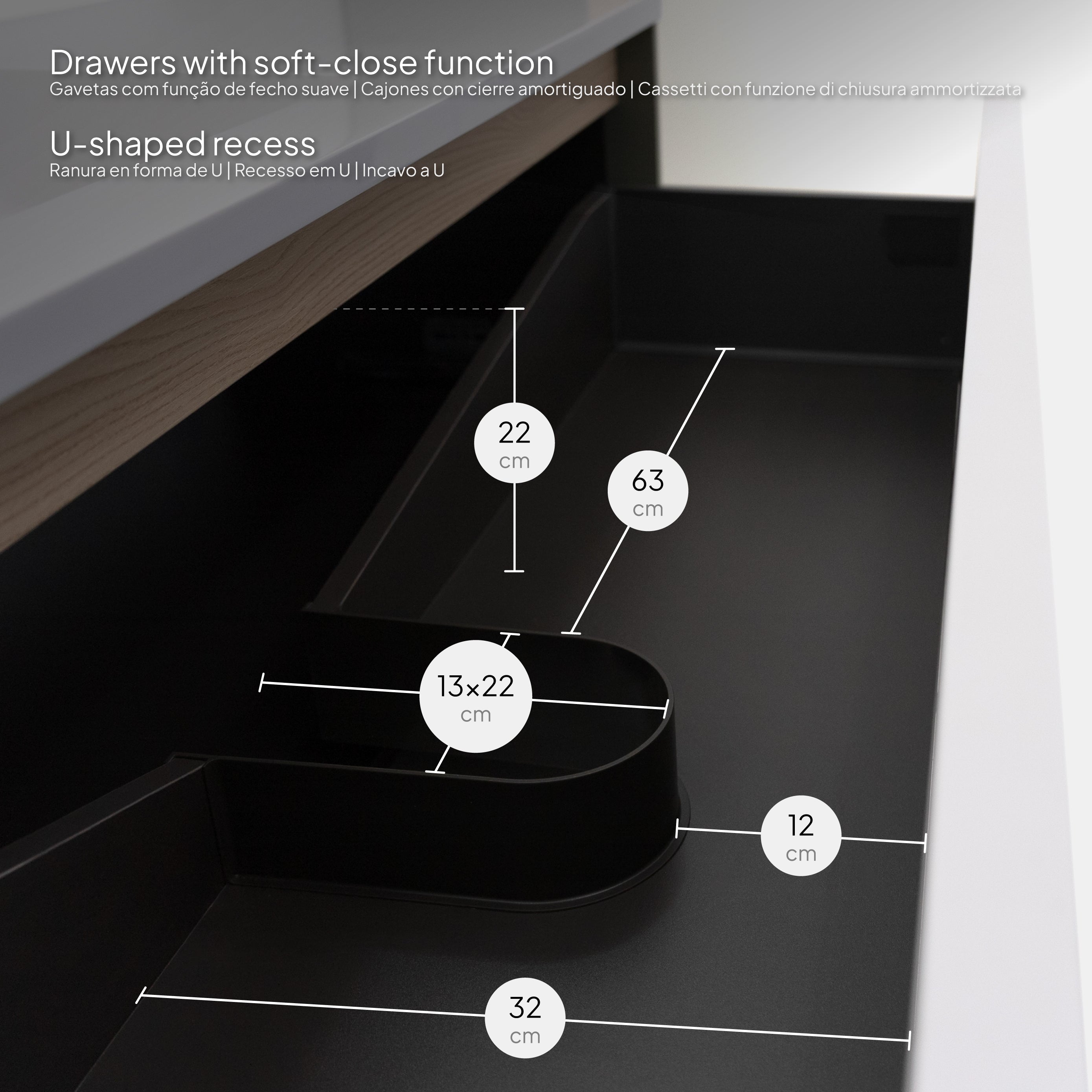 NEREIA - Conjunto de baño suspendido