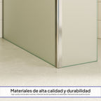FIONA - Painel de duche Walk-In com painel lateral fixo em vidro temperado fosco 10 mm