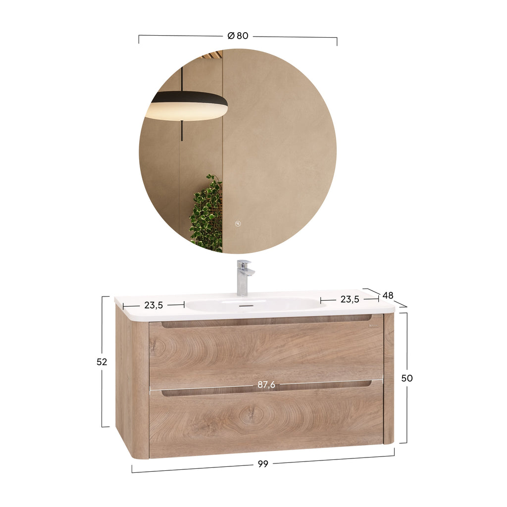 VESTA - Conjunto de baño suspendido