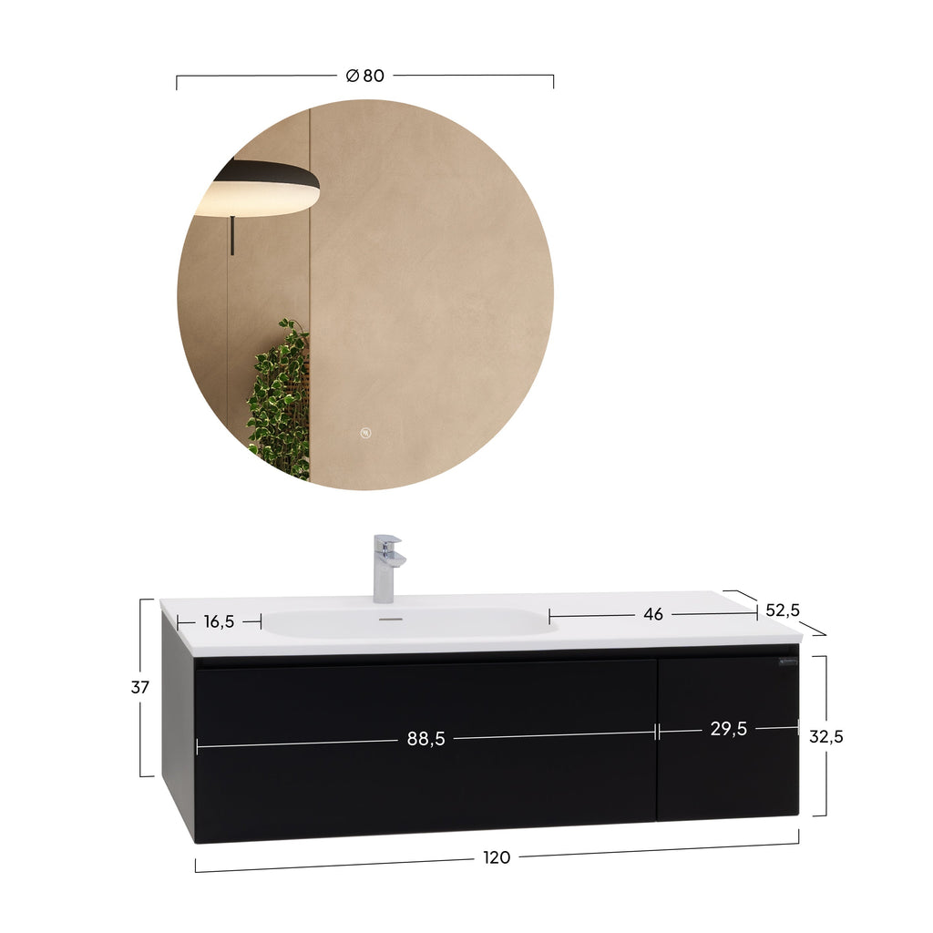 Dafne - Conjunto de baño suspendido