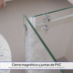 VIOLA - Cabine de duche com portas de correr em vidro temperado 8 mm, altura 200 cm