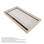 GIANNA - Painel de duche Walk-In em vidro temperado com perfil preto mate