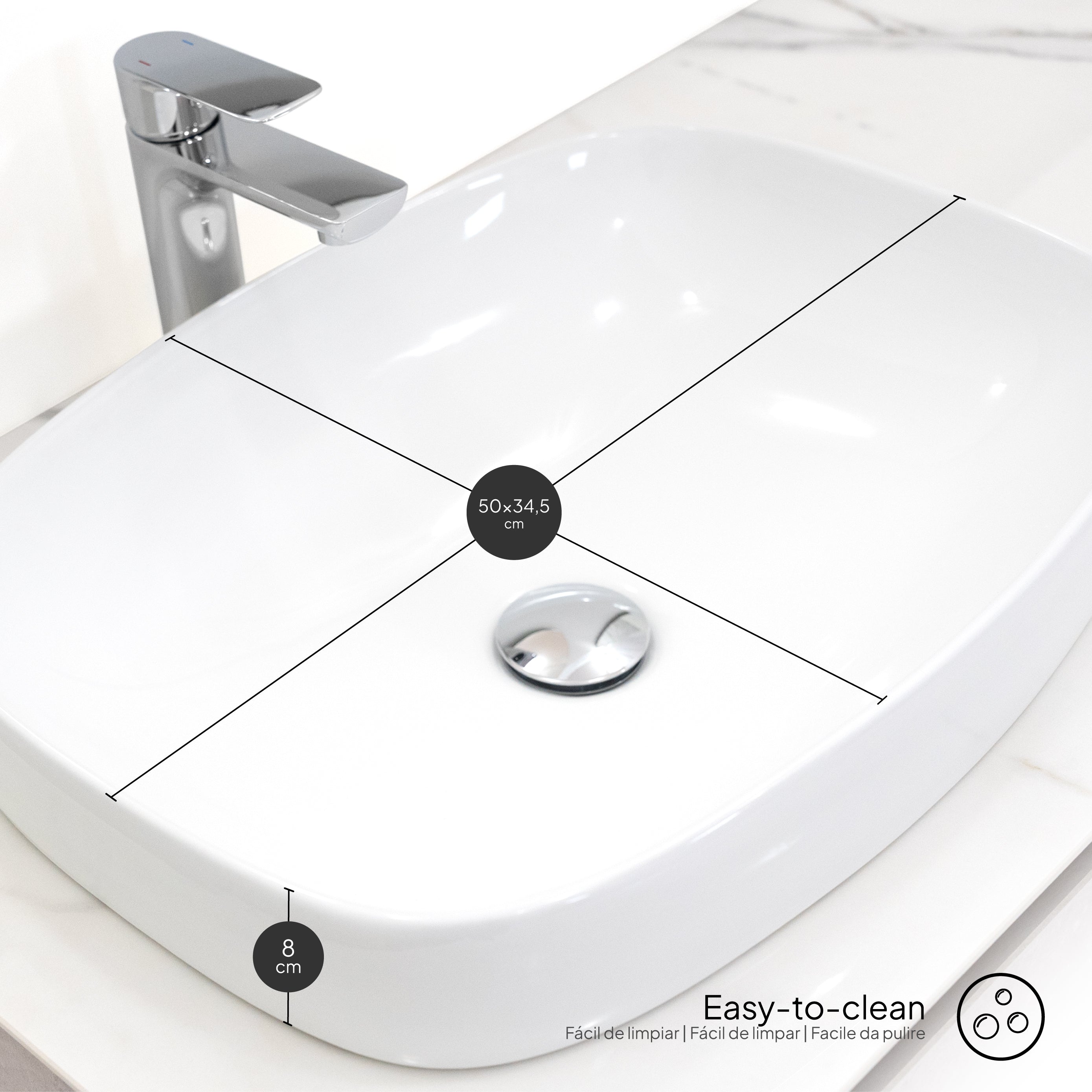 INDRA - Mobile lavabo doppio sospeso modulare