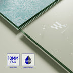 FIONA - Painel de duche Walk-In com painel lateral giratório em vidro temperado 10 mm