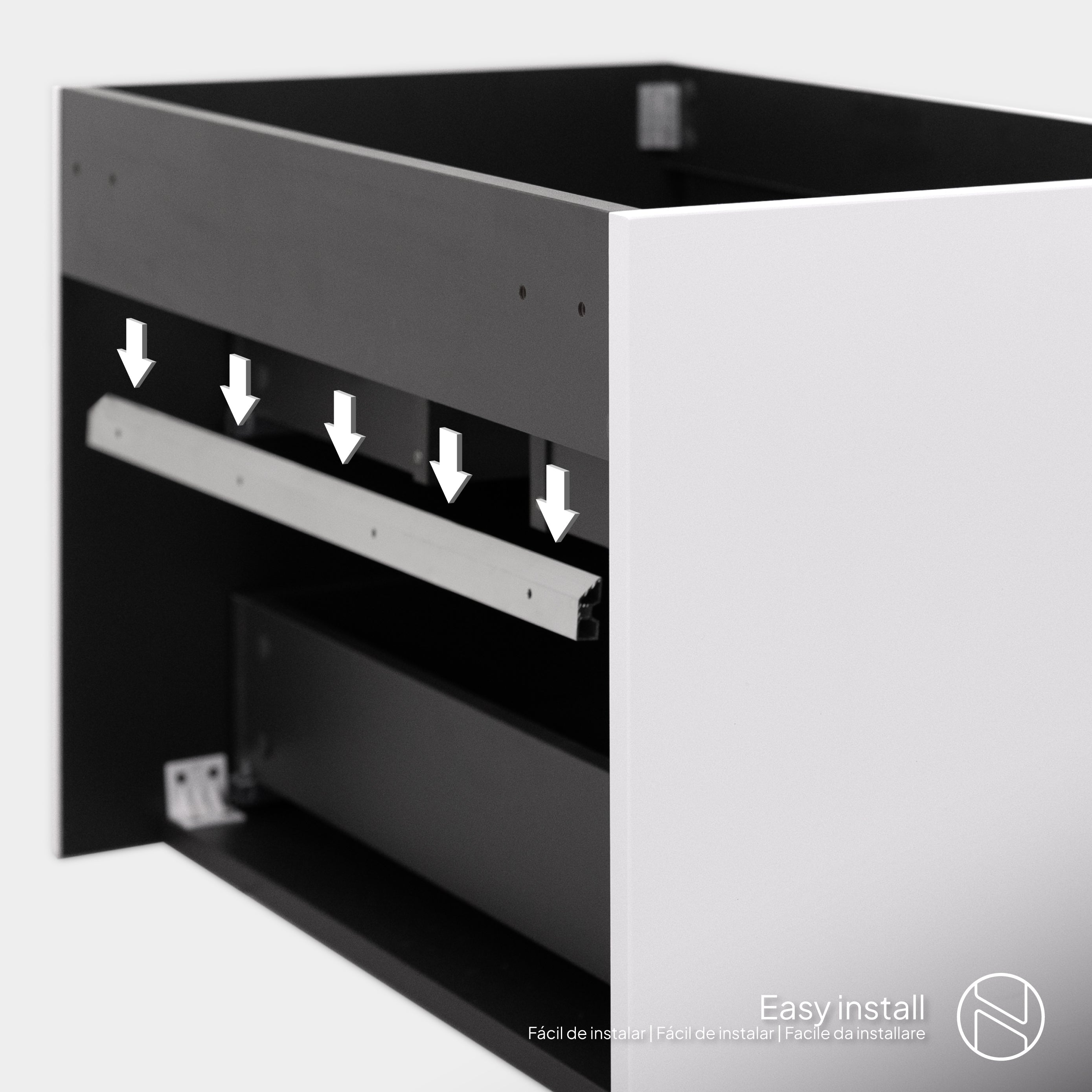 TÁLIA - Mobile lavabo con cassetti soft-close