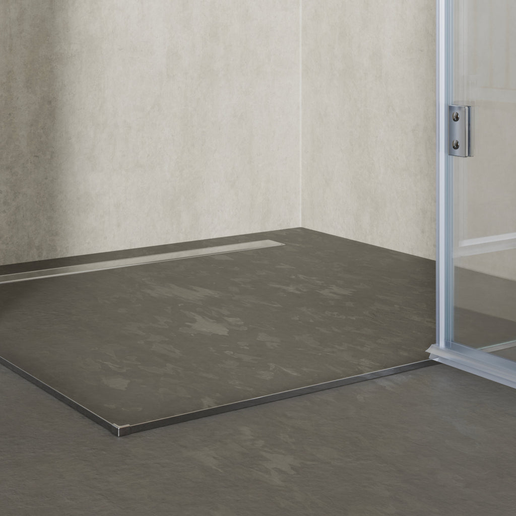 CELINE - Cabina de ducha de esquina con puertas batientes de cristal templado