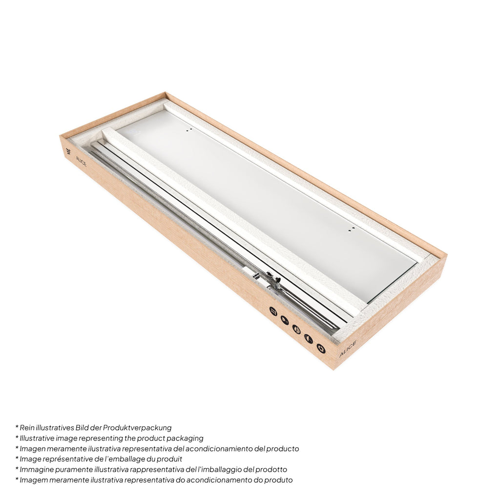 ALICE - Cabine de duche de canto com portas articuladas em vidro temperado fosco