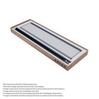 ALINA - Cabine de duche de canto com portas dobráveis em vidro temperado e perfil preto mate