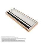 LIMA - Porta de duche com portas batentes em vidro temperado 6 mm e perfil preto mate