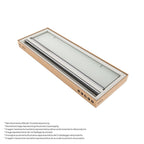 EMMA - Mampara de ducha con puertas abatibles, cristal opaco de 6 mm y perfil cromado