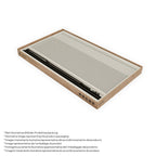 NADINE - Cabina de ducha con puerta corredera, cristal templado de 8 mm y perfil negro mate