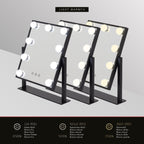BULB TINY - Espelho de maquilhagem compacto com iluminação LED para uso diário