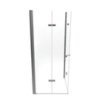 EMMA - Cabine de duche com portas articuladas, vidro 6 mm e perfil cromado
