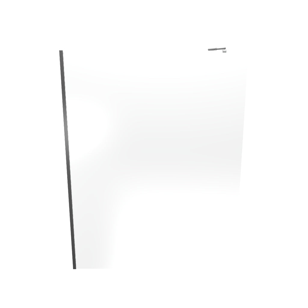 FIONA - Painel de duche walk-in em vidro temperado 10 mm com perfil cromado