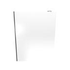 FIONA - Painel de duche walk-in em vidro temperado escurecido 10 mm com perfil cromado