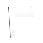 FIONA - Painel de duche walk-in em vidro temperado meio fosco 10 mm com perfil cromado
