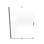 NADINE - Pannello doccia Walk-In in vetro temperato 8 mm con profilo nero opaco