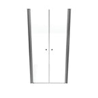 LIMA - Puerta de ducha con puertas batientes de cristal templado medio mate de 6 mm