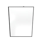 GIANNA - Painel de duche walk-in em vidro temperado com perfil preto mate